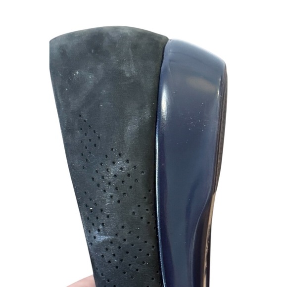 Selby Comfort Flex Women's BNavy/Gray Suede Perforated Ballet Flats Size 7.5 M - Picture 11 of 12